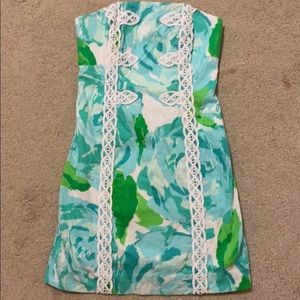Lilly Pulitzer strapless dress